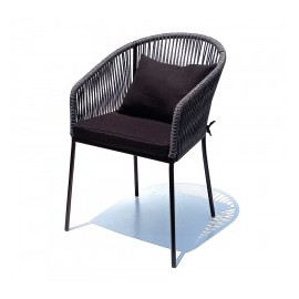 Silla Bernal tejida algodon con asiento tapiz