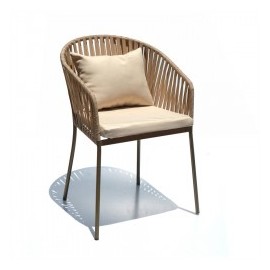 Silla Bernal tejida agujeta con asiento tapiz