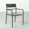 Silla Gusto para exterior apilable
