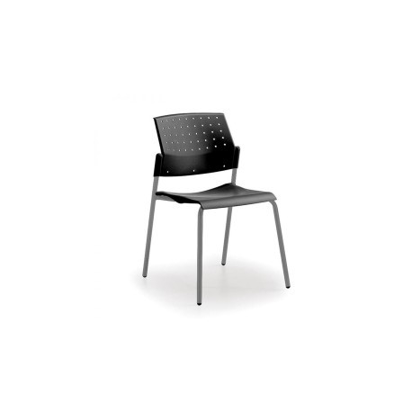 Silla Areta Negro con Estructura Negra o Gris