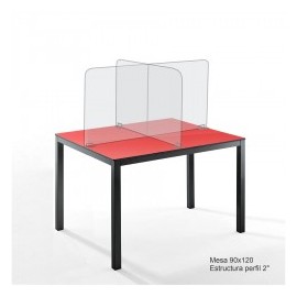 Mesa 90x120 cm para comedor industrial con...