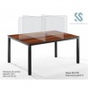 Mesa 90x180 cm para comedor industrial con...