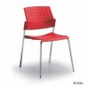 Silla Areta Estructura Cromada