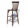 Silla Alta Adela de madera para bares