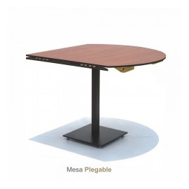 Mesa plegable de 80x80 cm a 105 cm de...