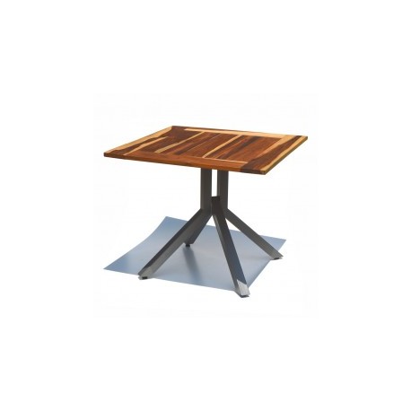 Mesa azteca 80x80 cm madera de teka brasileña